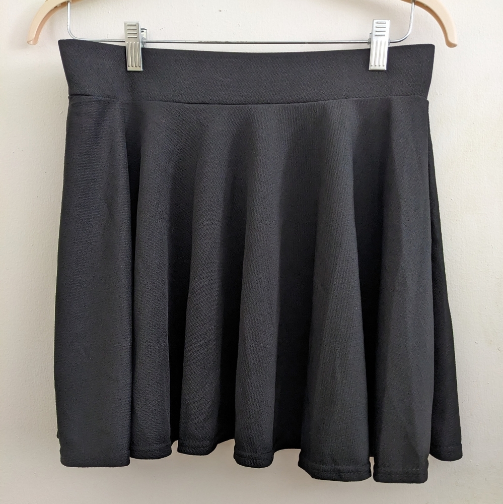 NWT Urban CoCo Black Versatile Stretchy Flared Casual Mini Skater Skirt Size XL